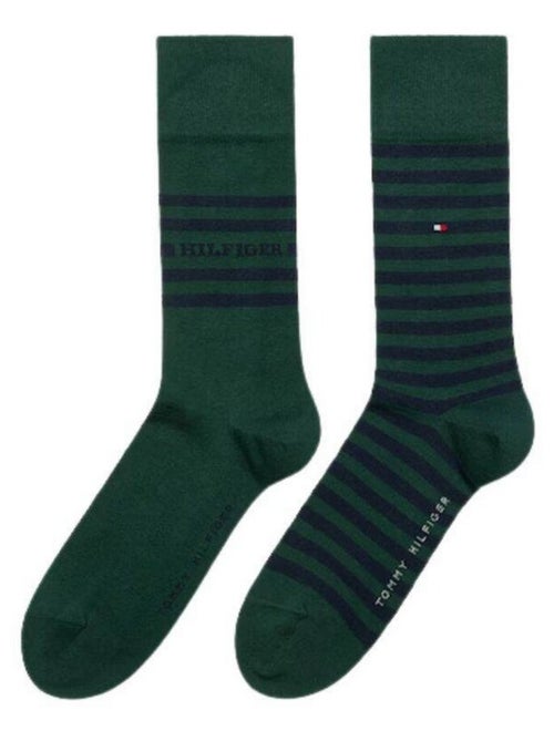 Tommy Hilfiger - Chaussettes motif/style rayures contrastées - Kiabi Tommy Hilfiger - Chaussettes motif/style rayures contrastées - Kiabi