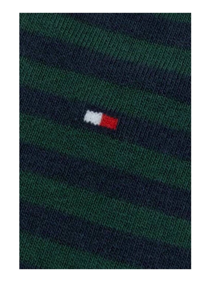 Tommy Hilfiger - Chaussettes motif/style rayures contrastées Vert - Kiabi