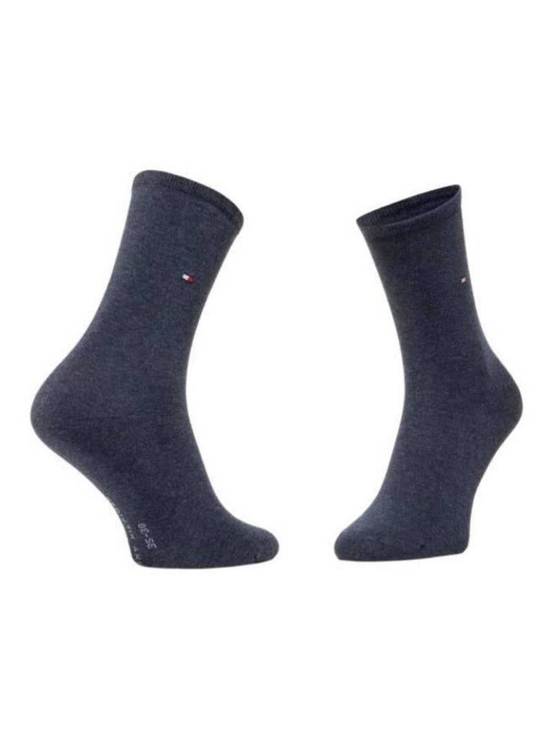 Tommy Hilfiger - Chaussettes motif/style uni Bleu - Kiabi