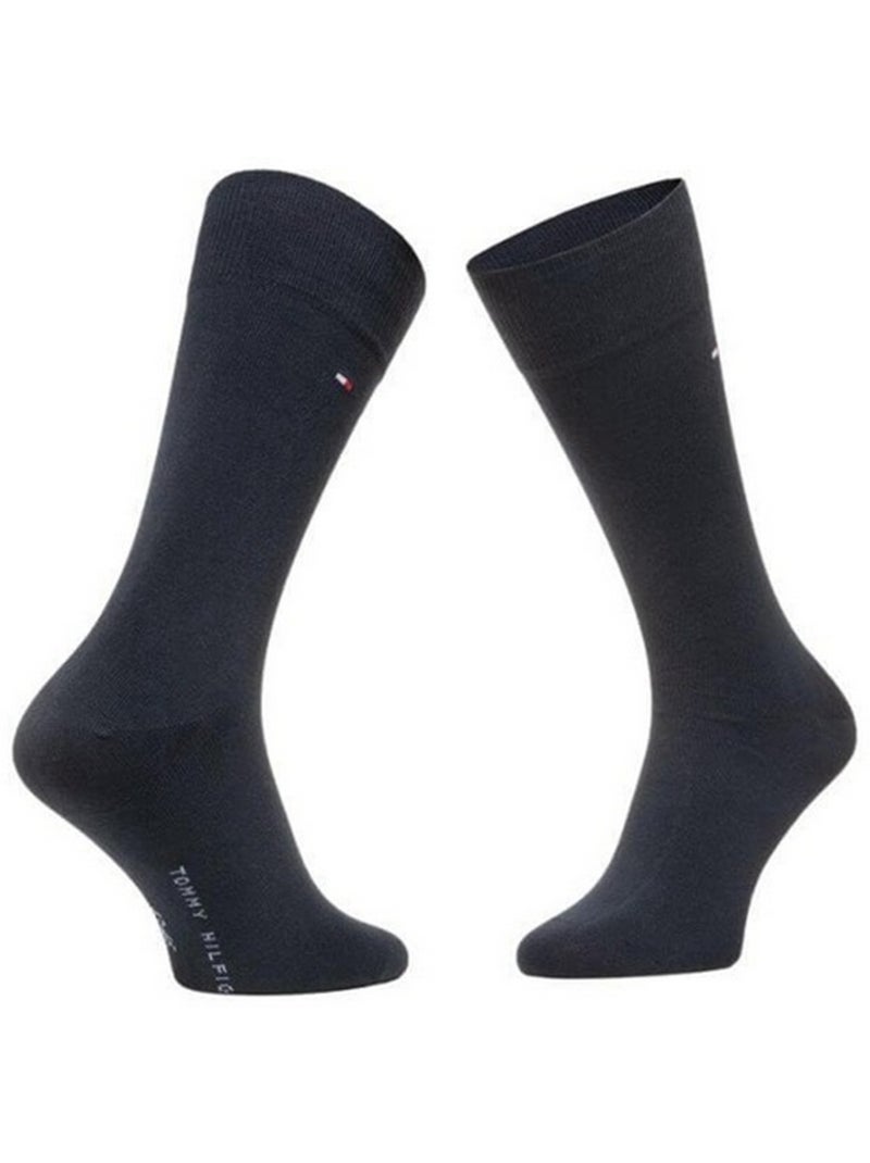 Tommy Hilfiger - Chaussettes motif/style uni Bleu marine - Kiabi