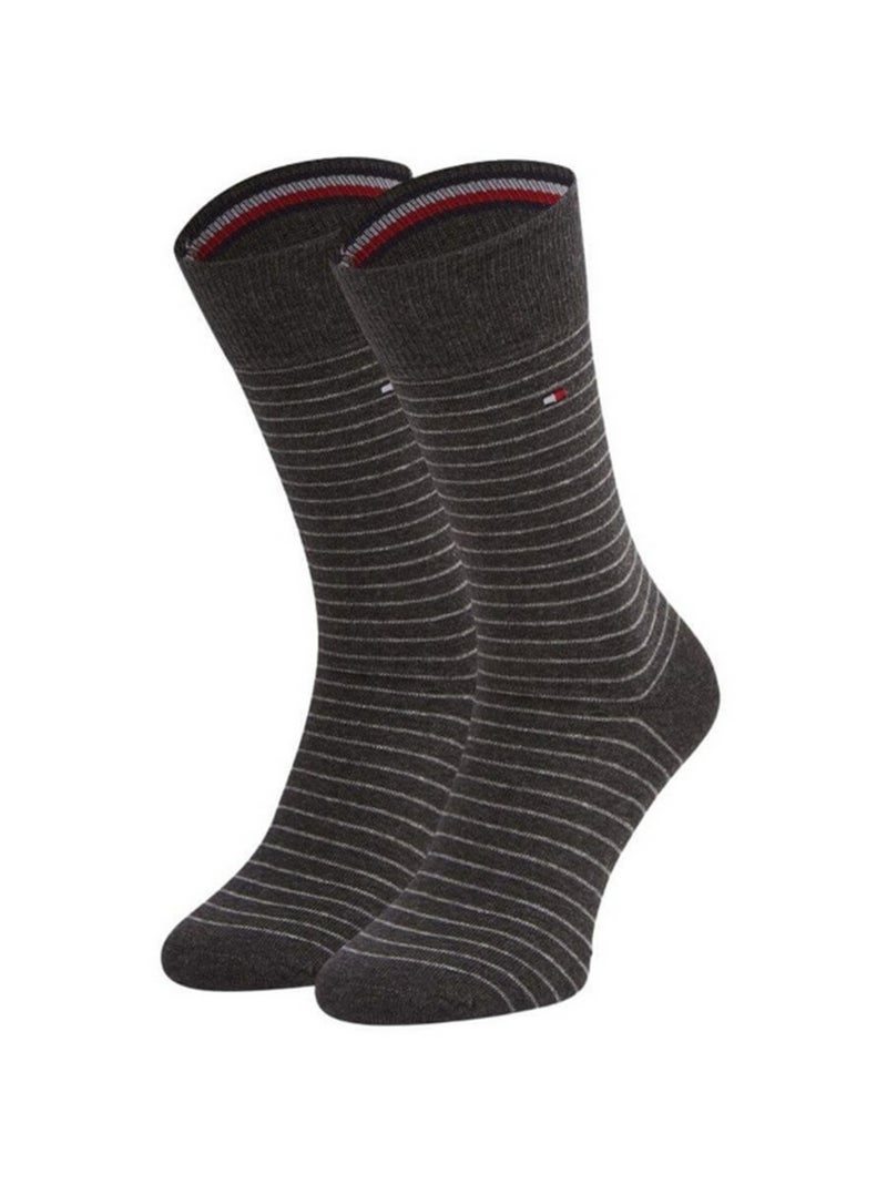 Tommy Hilfiger - Chaussettes motif/style uni Gris - Kiabi