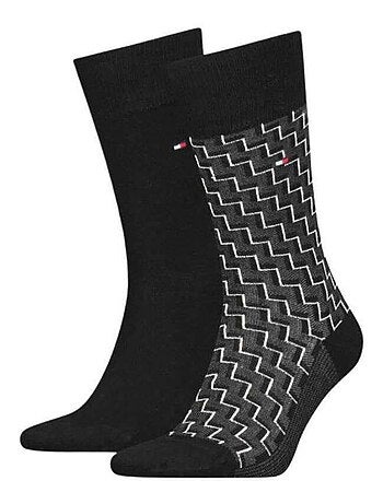 Tommy Hilfiger - Chaussettes motif/style zig-zag
