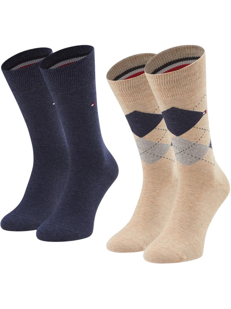 Tommy Hilfiger - Chaussettes style Losange Beige - Kiabi