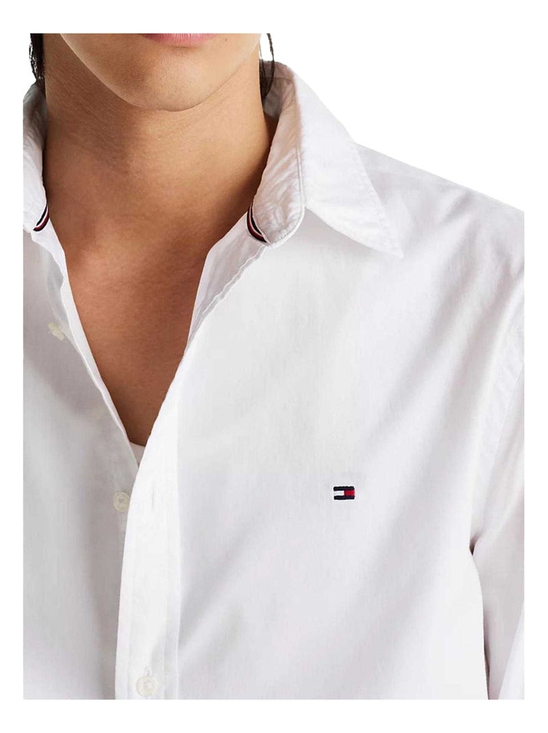 Tommy Hilfiger - Chemise motif/style uni Blanc - Kiabi