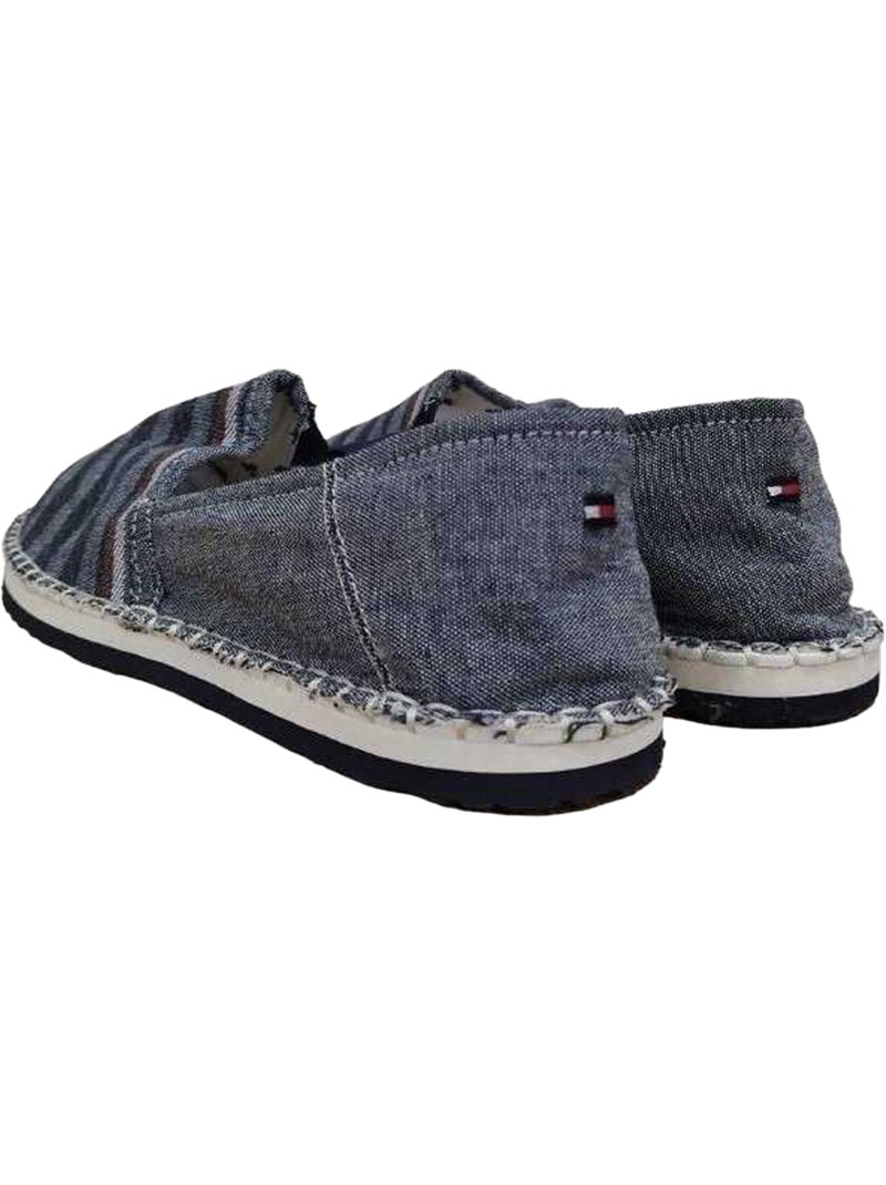 Tommy Hilfiger - Espadrilles motif/style rayé Bleu marine/Gris froid - Kiabi