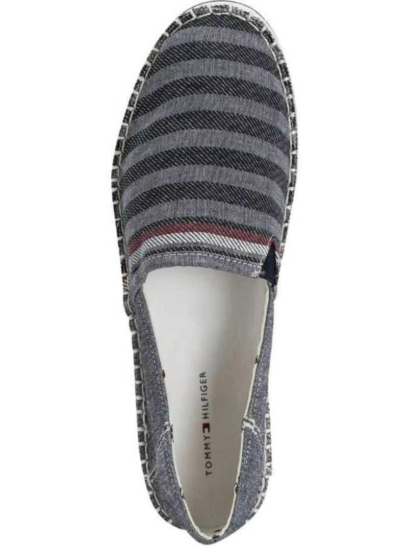 Tommy Hilfiger - Espadrilles motif/style rayé Bleu marine/Gris froid - Kiabi