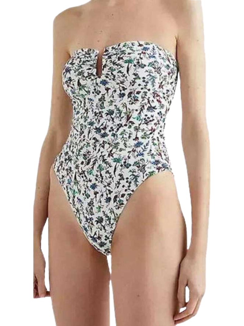 Tommy Hilfiger - Maillot de bain 1 pièce motif/style imprimé Blanc - Kiabi