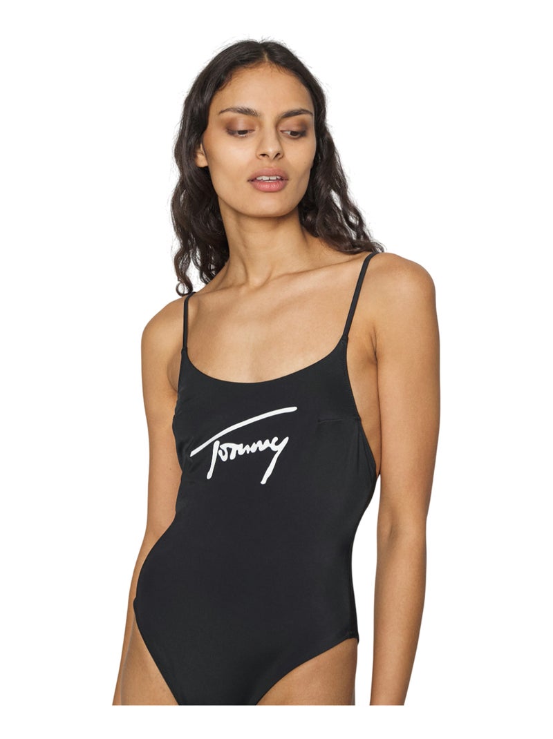 Tommy Hilfiger - Maillot de bain 1 pièce motif/style logo Noir - Kiabi