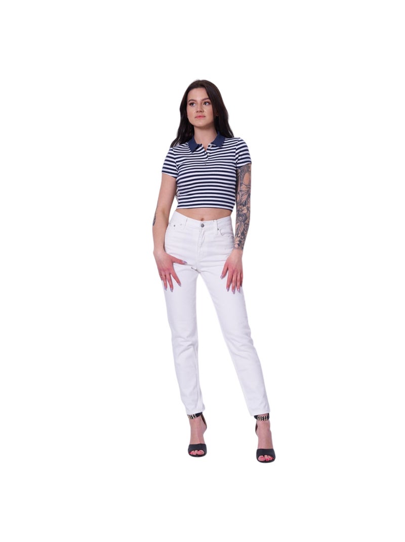 Tommy Hilfiger - Polo Blanc Bleu - Kiabi