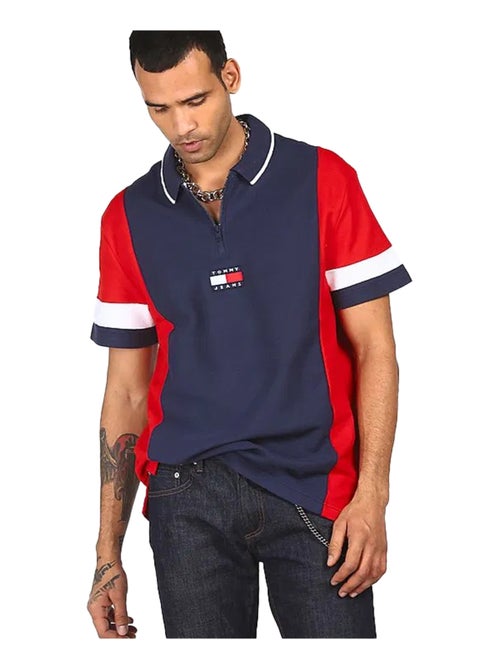 Tommy Hilfiger - Polo motif/style blocs de couleurs - Kiabi Tommy Hilfiger - Polo motif/style blocs de couleurs - Kiabi