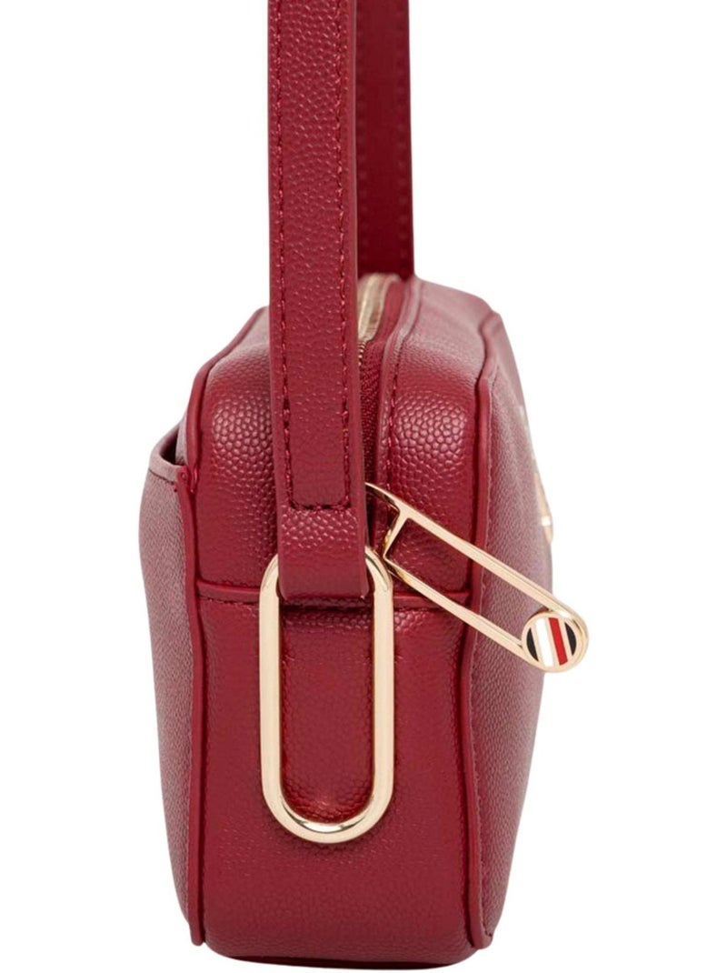 Tommy Hilfiger - Sac à main motif/style logo TIMELESS Bordeaux - Kiabi