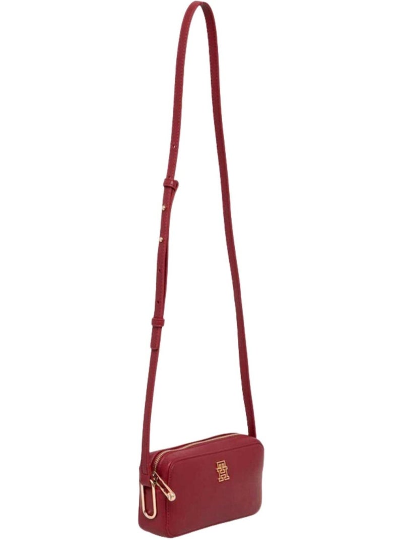 Tommy Hilfiger - Sac à main motif/style logo TIMELESS Bordeaux - Kiabi