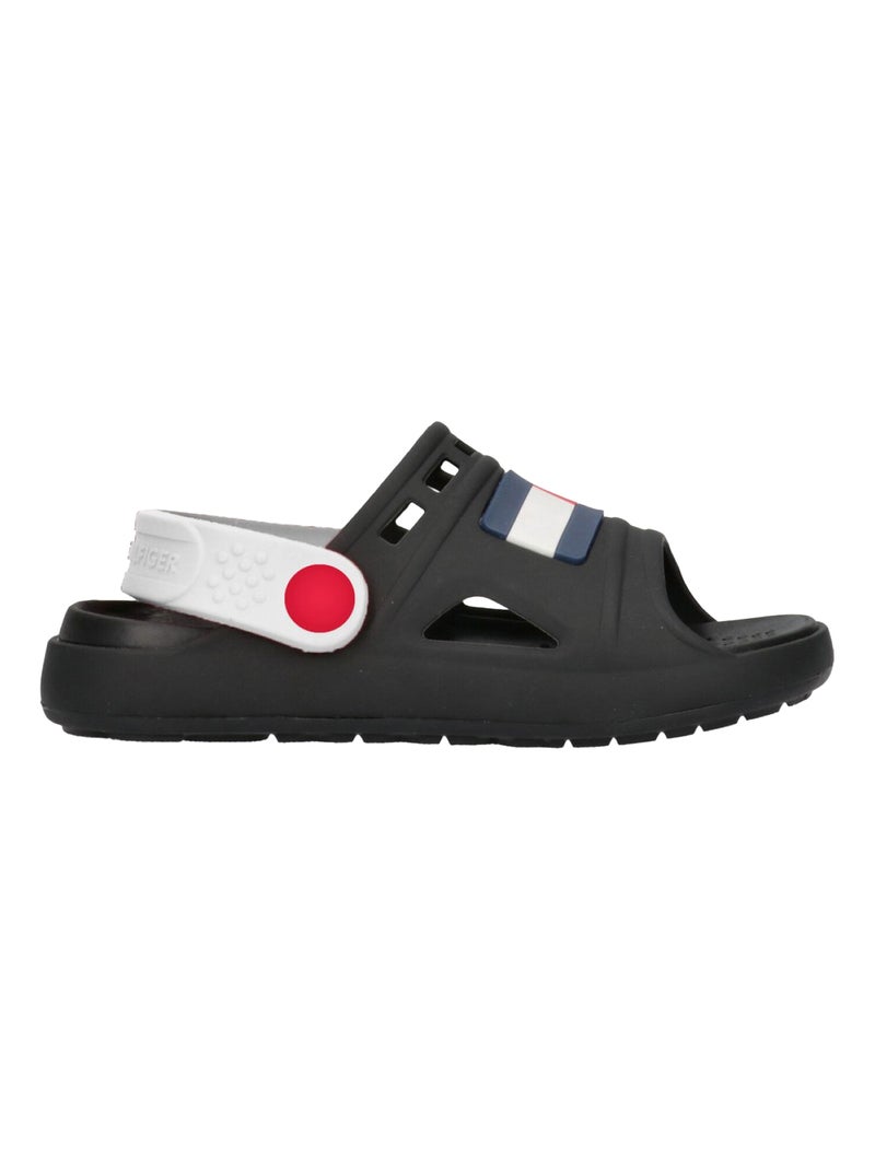 Tommy Hilfiger - Sandales motif/style Détail contrasté Noir - Kiabi