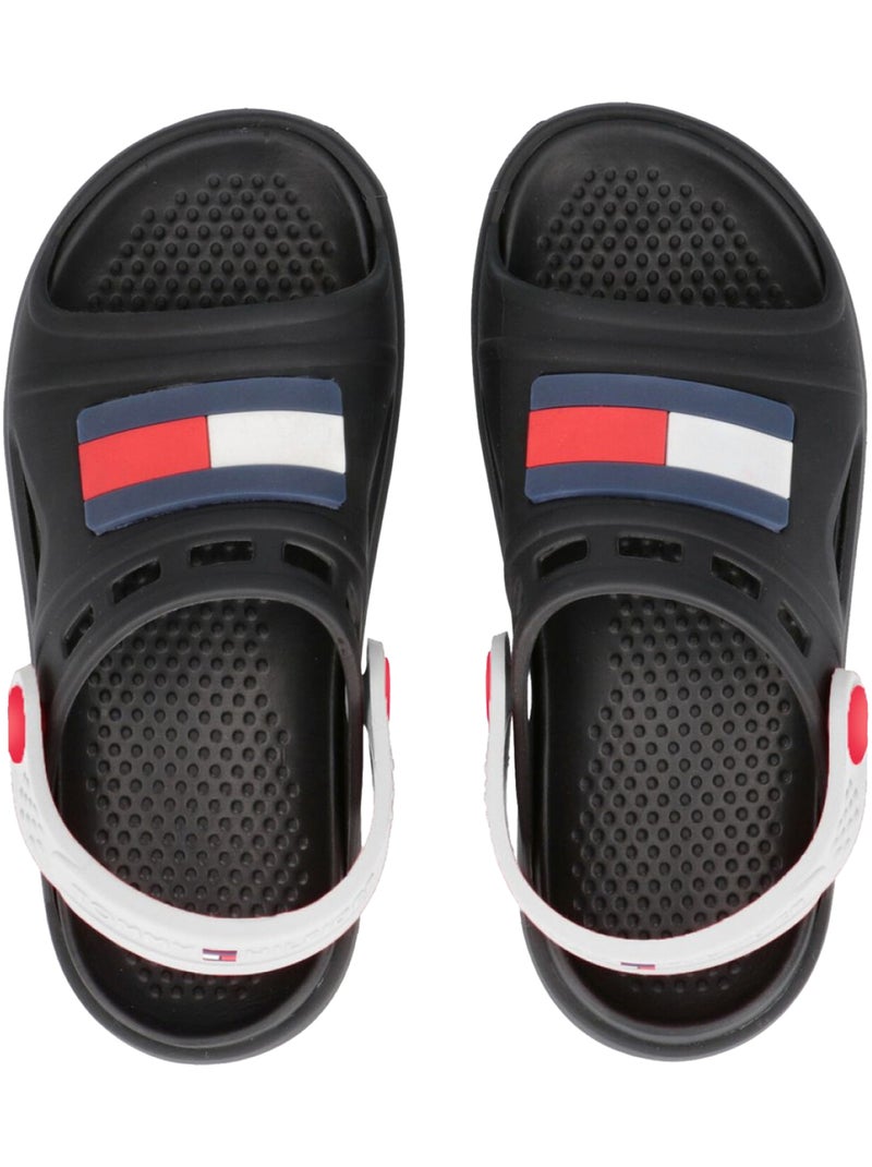 Tommy Hilfiger - Sandales motif/style Détail contrasté Noir - Kiabi