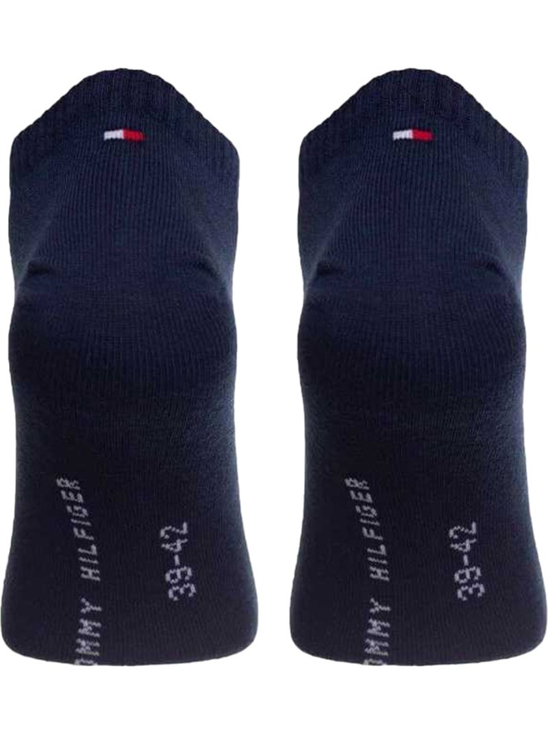 Tommy Hilfiger - Socquettes motif/style rayures contrastées Bleu marine - Kiabi