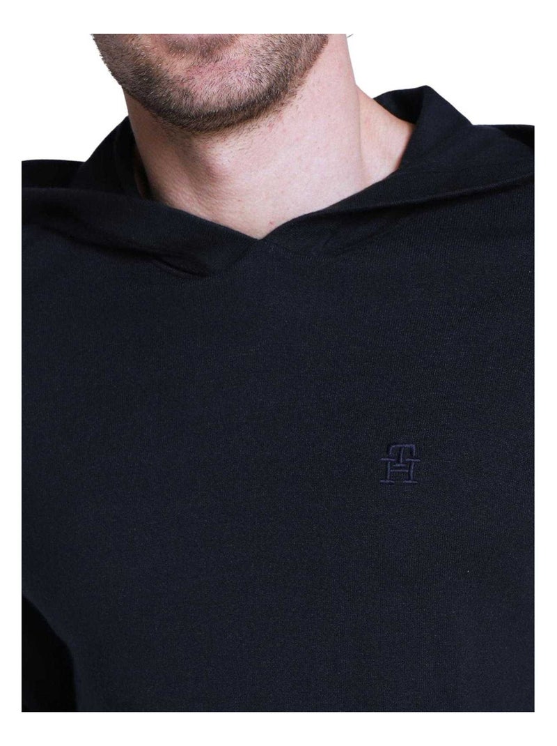 Tommy Hilfiger - Sweat à capuche motif/style Logo brodé Bleu marine - Kiabi