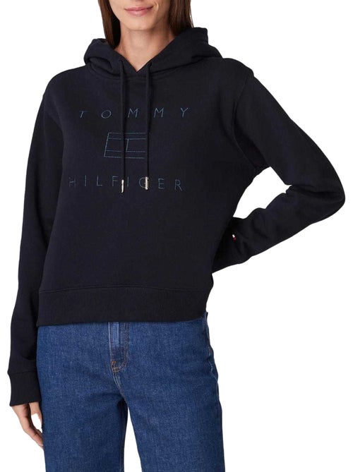Tommy Hilfiger - Sweat à capuche motif/style Logo brodé - Kiabi