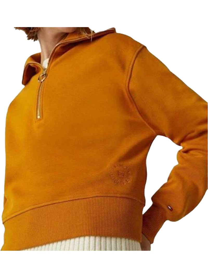 Tommy Hilfiger - Sweat motif/style emblème Moutarde - Kiabi