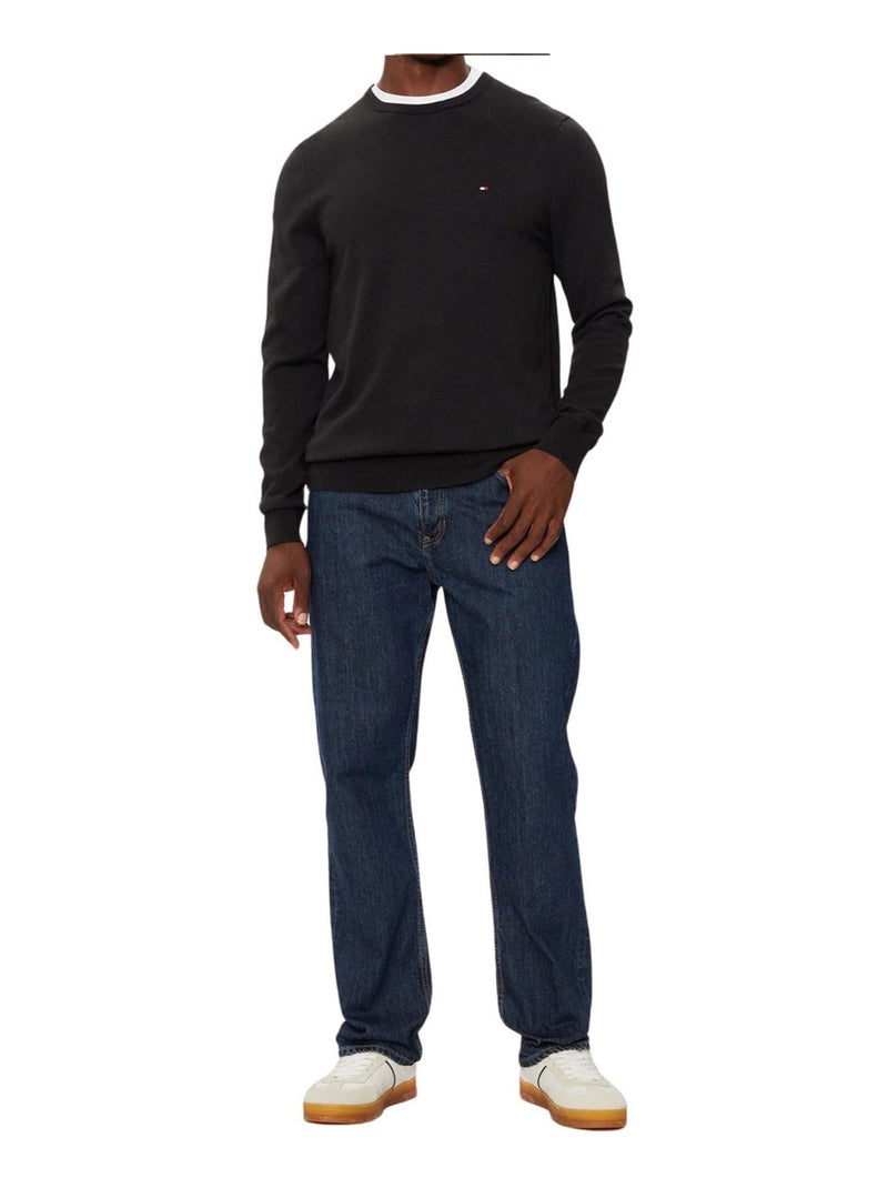 Tommy Hilfiger - Sweat motif/style Logo brodé Noir - Kiabi