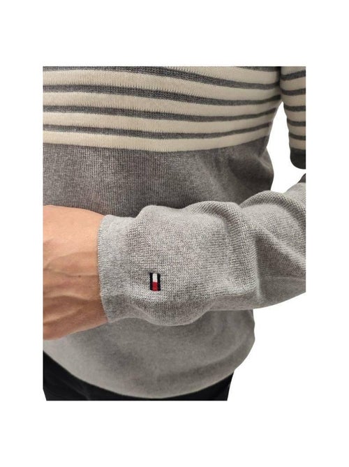 Tommy Hilfiger - Sweat motif/style rayures contrastées - Kiabi