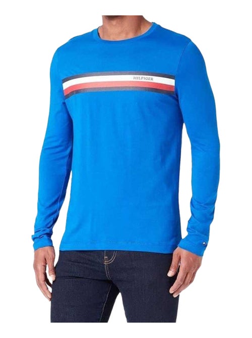Tommy Hilfiger - T-shirt manches longues motif/style logo - Kiabi