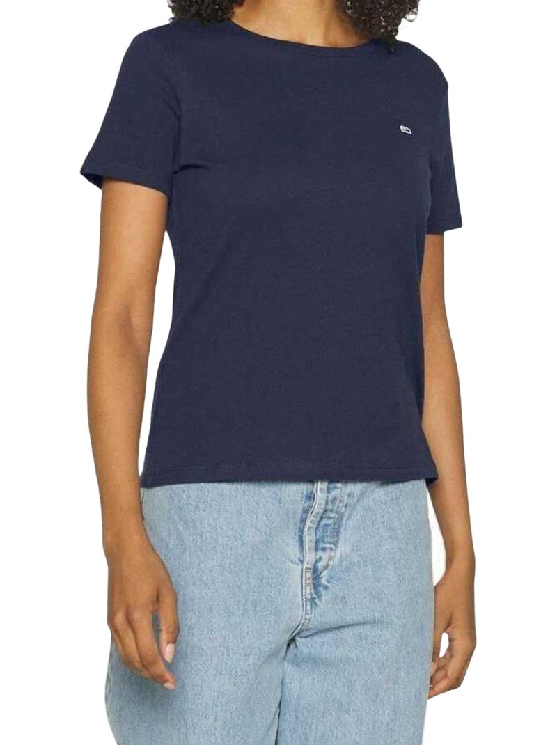 Tommy Hilfiger - T-shirt motif/style logo Bleu marine - Kiabi