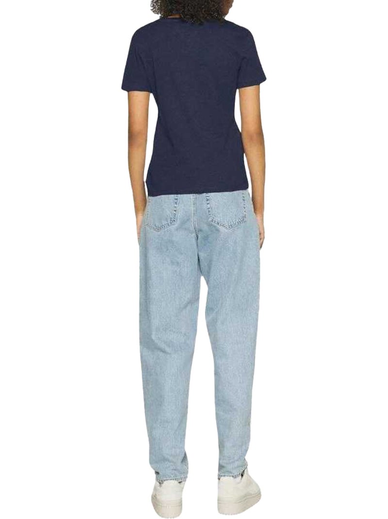 Tommy Hilfiger - T-shirt motif/style logo Bleu marine - Kiabi