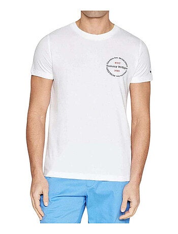 Tommy Hilfiger - T-shirt motif/style Logo dans cercle