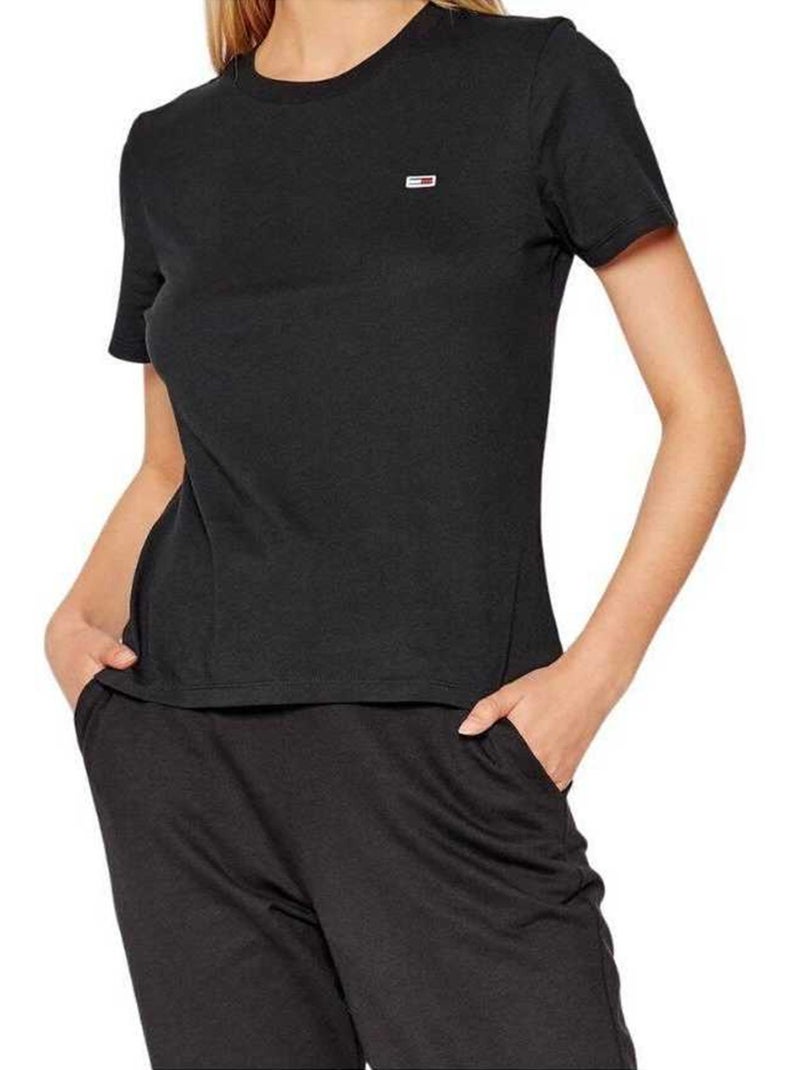 Tommy Hilfiger - T-shirt motif/style logo Noir - Kiabi