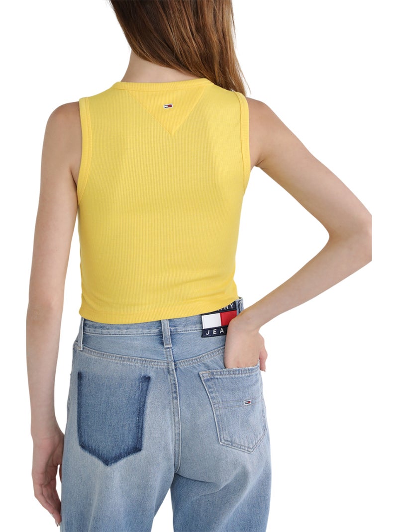 Tommy Hilfiger - T-shirt sans manches Jaune - Kiabi