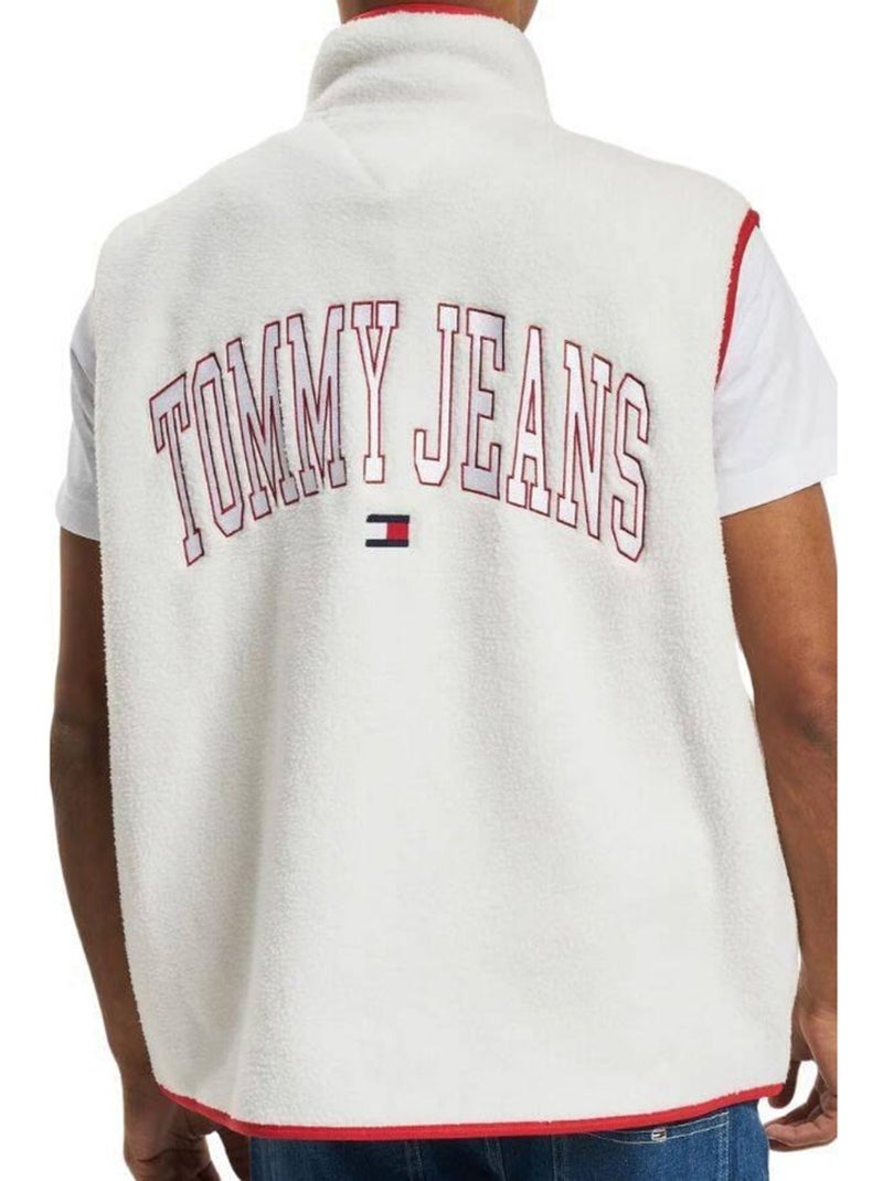 Tommy Hilfiger - Veste sans manches motif/style logo Blanc/Rouge - Kiabi