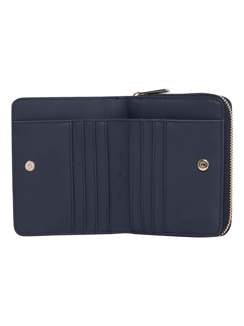 Tommy Hilfiger Portefeuille signature zippé Bleu - Kiabi