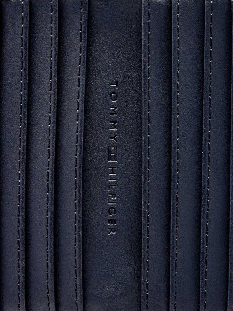 Tommy Hilfiger Portefeuille signature zippé Bleu - Kiabi