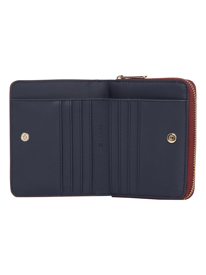 Tommy Hilfiger Portefeuille signature zippé Rouge - Kiabi
