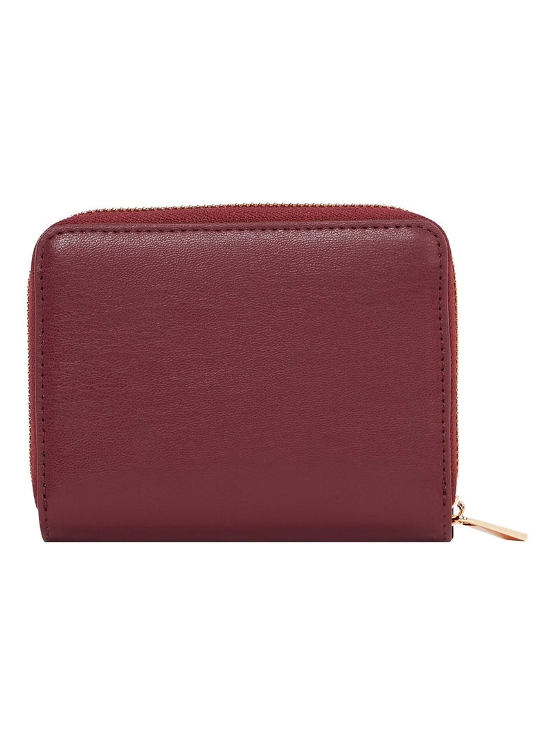 Tommy Hilfiger Portefeuille signature zippé Rouge - Kiabi