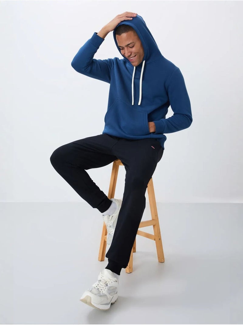 Tommy sweat à capuche homme uni avec poche Bleu - Kiabi