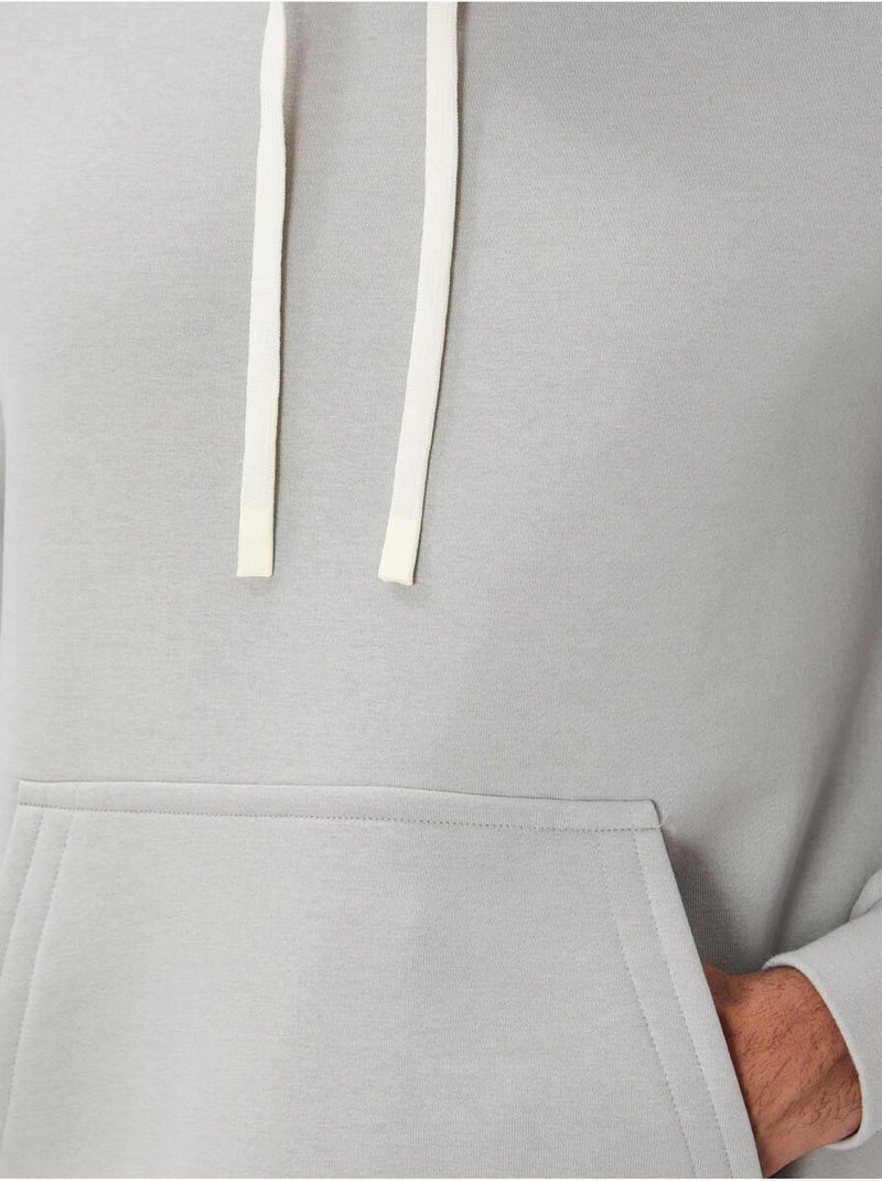 Tommy sweat à capuche homme uni avec poche Gris clair - Kiabi