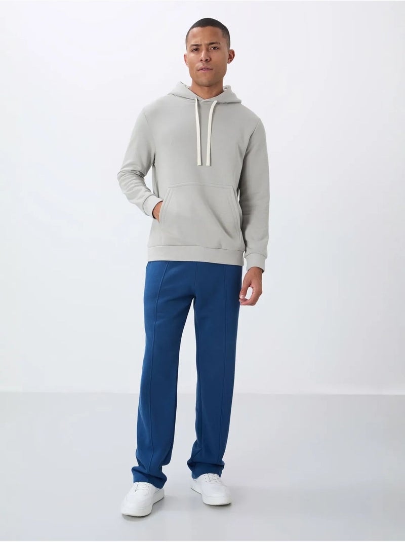 Tommy sweat à capuche homme uni avec poche Gris clair - Kiabi