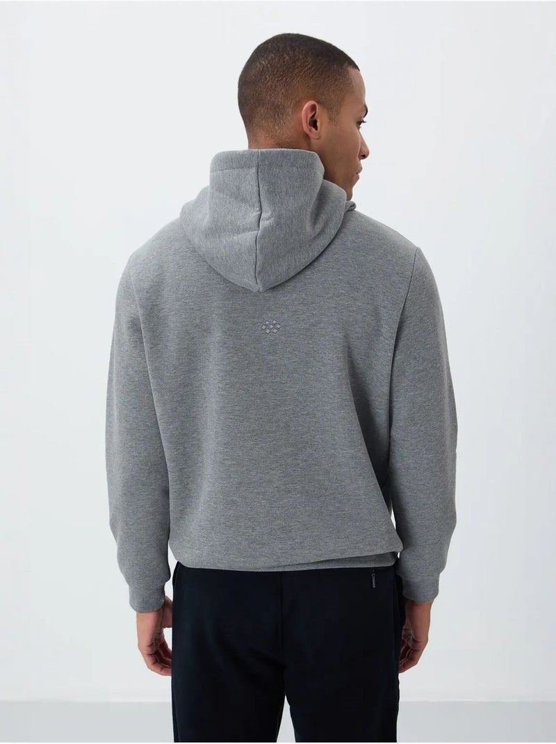 Tommy sweat à capuche homme uni avec poche Gris - Kiabi