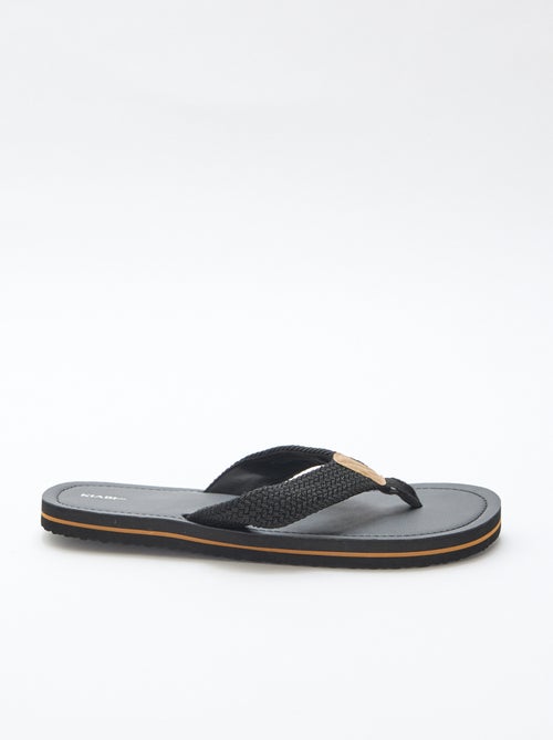 Tong à brides textile - Kiabi