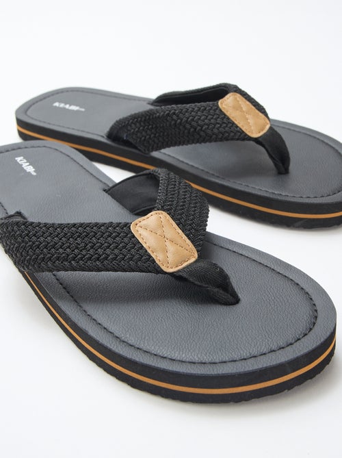 Tong à brides textile - Kiabi