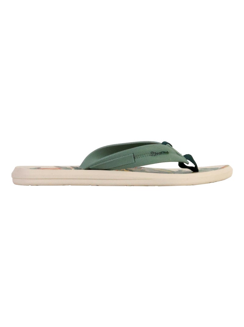 Tong à Enfiler Ipanema Urban Graphics Beige/Vert - Kiabi