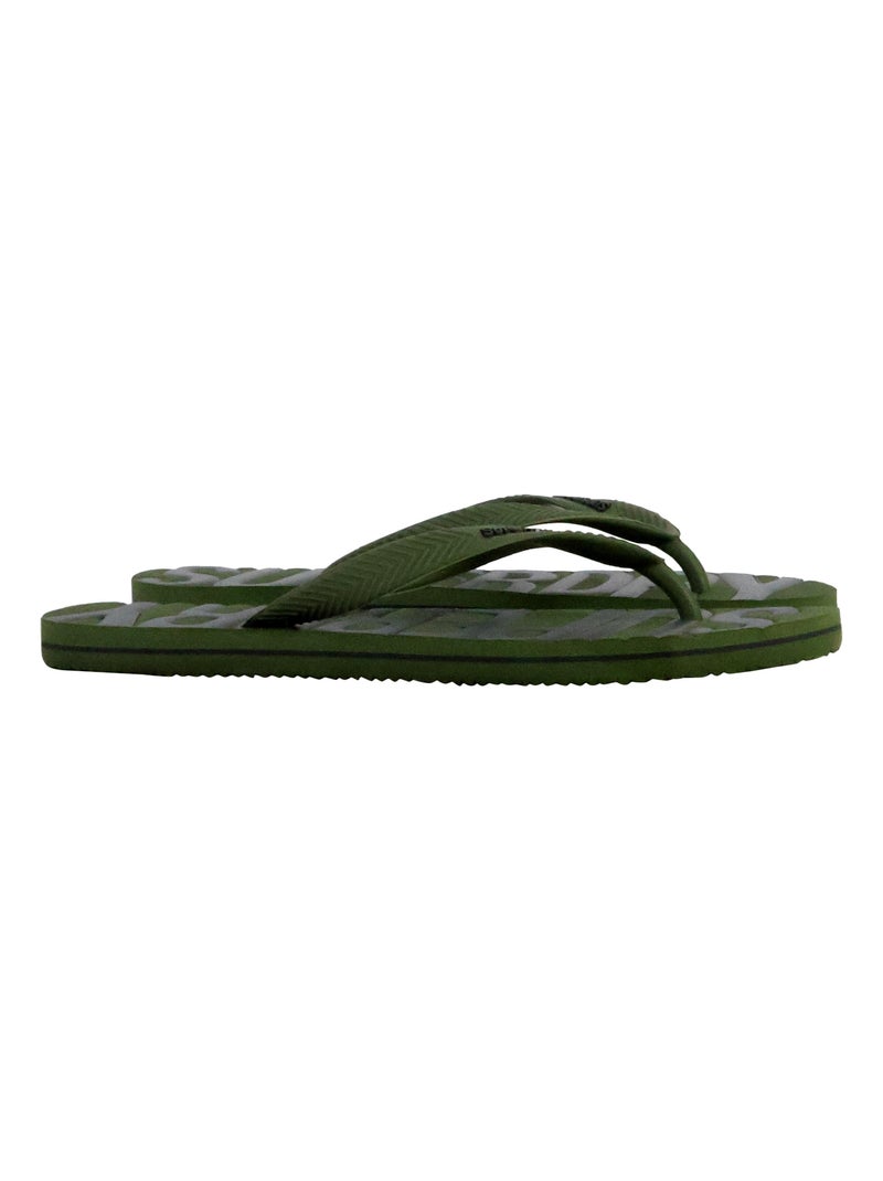 Tong à Enfiler Superdry Vintage Vegan Vert - Kiabi