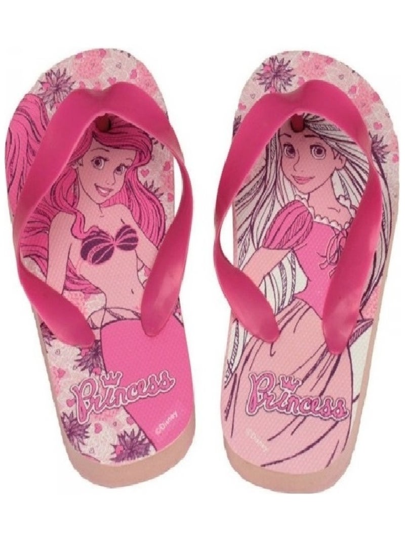 Tong chaussure enfant Ariel et Raiponce Rose - Kiabi