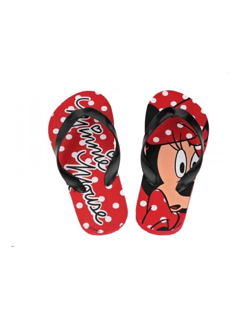 Tong chaussure enfant Minnie a pois blanc Rouge - Kiabi