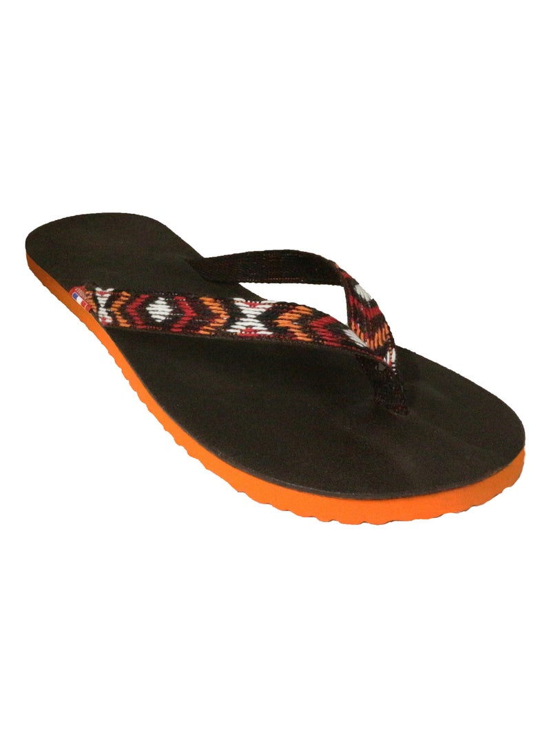 Tong collection MAYA Cuir Marron chocolat - Kiabi