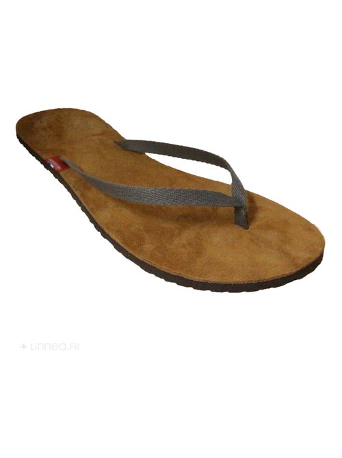 Tong collection PLUME Cuir - Kiabi