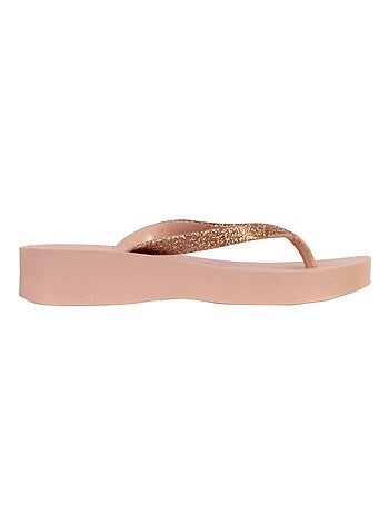 Tong compensées à enfiler ipanema mesh chic plat