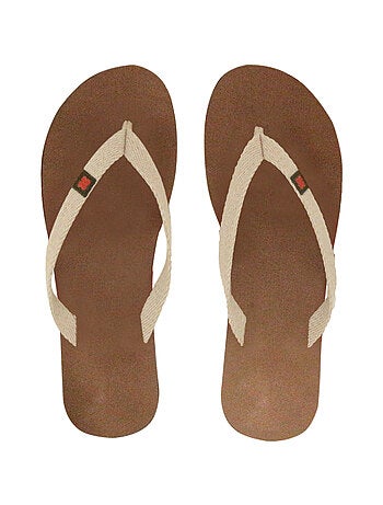 Tong cuir tanage végétal collection TIARE