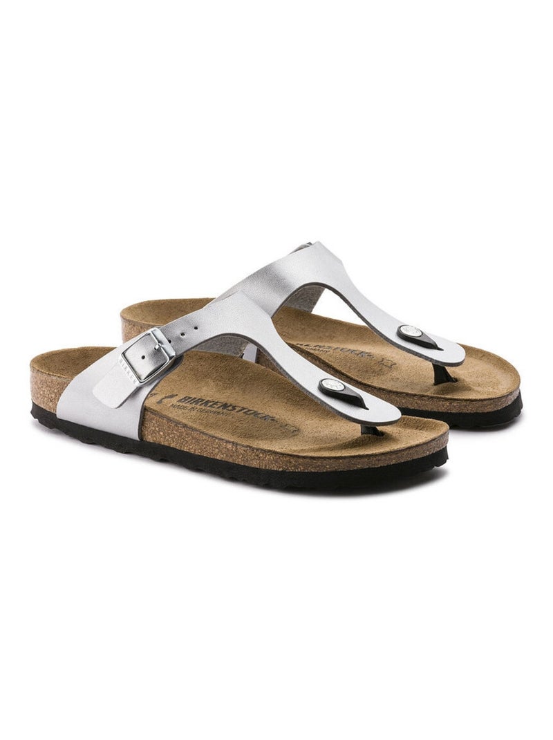 Tong en Synthétique Birkenstock Argent - Kiabi